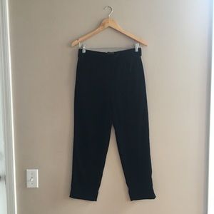 BRAND NEW J. Crew Black Velour Ankle Pants